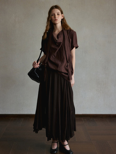 Zephyr Asymmetric Lyocell Shirt