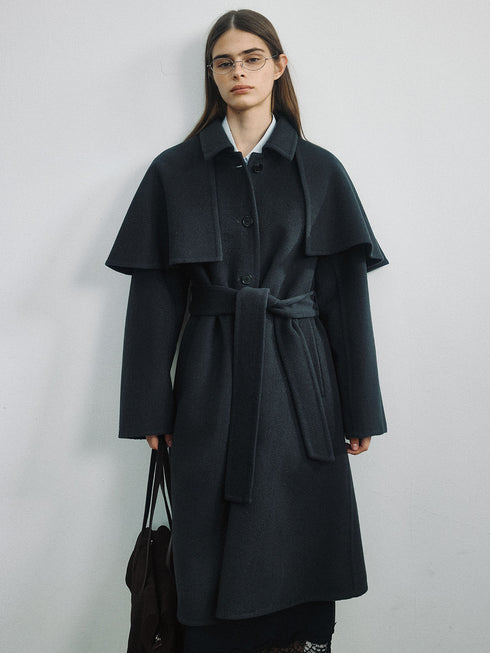 Orelle Wool Cape Coat