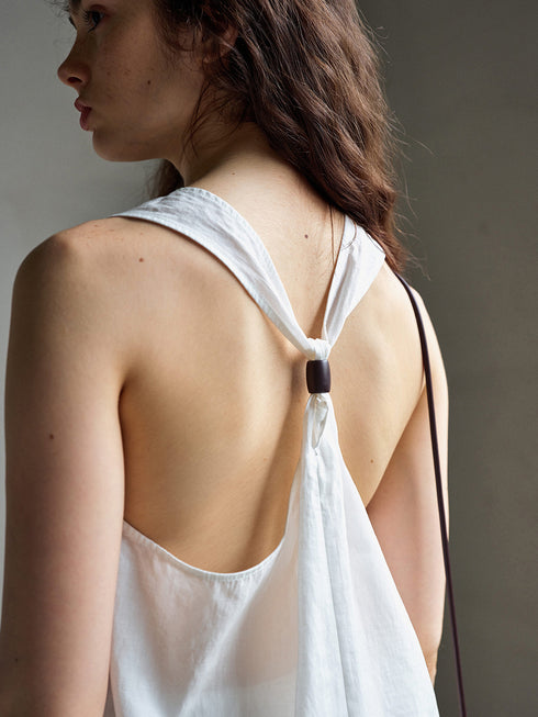 Top Halter con Perline Cinder