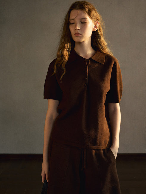 Neris Wool Polo Top