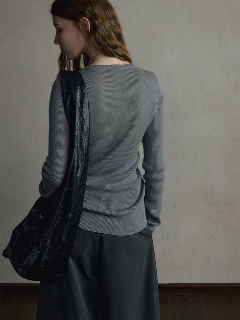 Senna Ribbed Henley Top