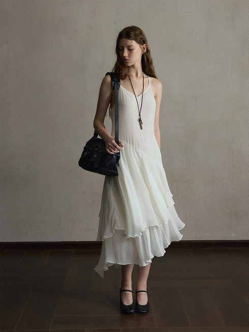 Eira Ruffled Midi Dress