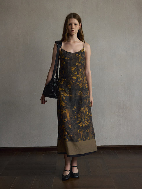 Ione Printed Lyocell Dress