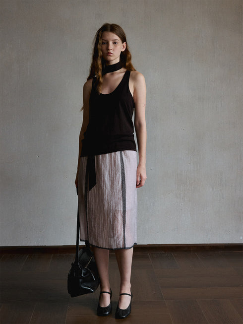Sombra Lace-Trim Skirt
