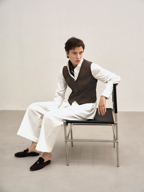 Maelis Tailored Wool Vest