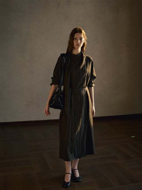 Talia Scarf Lyocell Dress