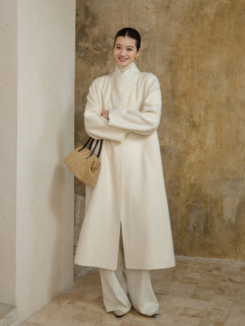 Mirelle Wool Scarf Coat