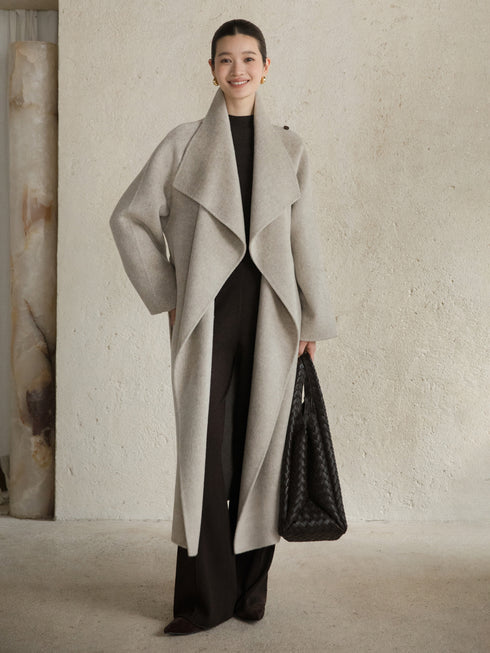Avrel Draped Wool Coat
