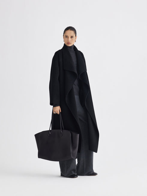 Avrel Draped Wool Coat