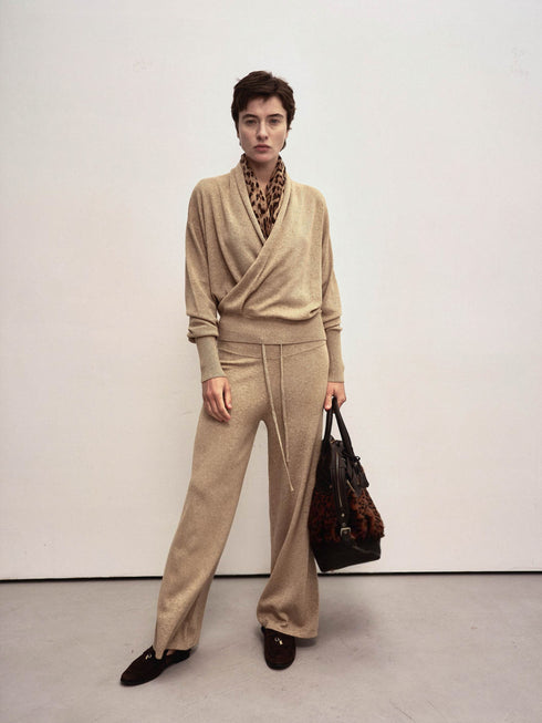 Liora Wide-Leg Wool Trousers