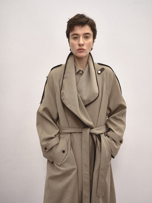 Astra Fold Collar Coat