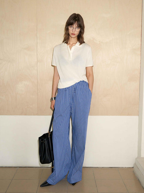 Veen Pinstripe Trousers