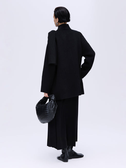 Wool Camel Scarf Coat