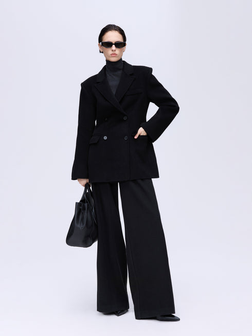 Wool Camel Tailored Blazer