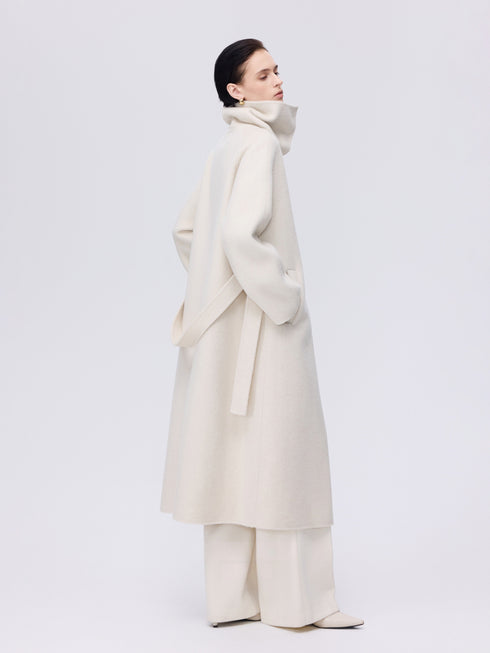 Minimal High-Neck Coat