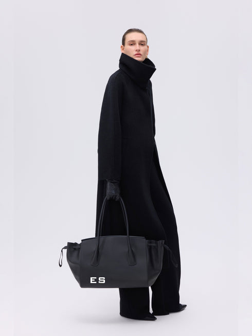 Minimal High-Neck Coat