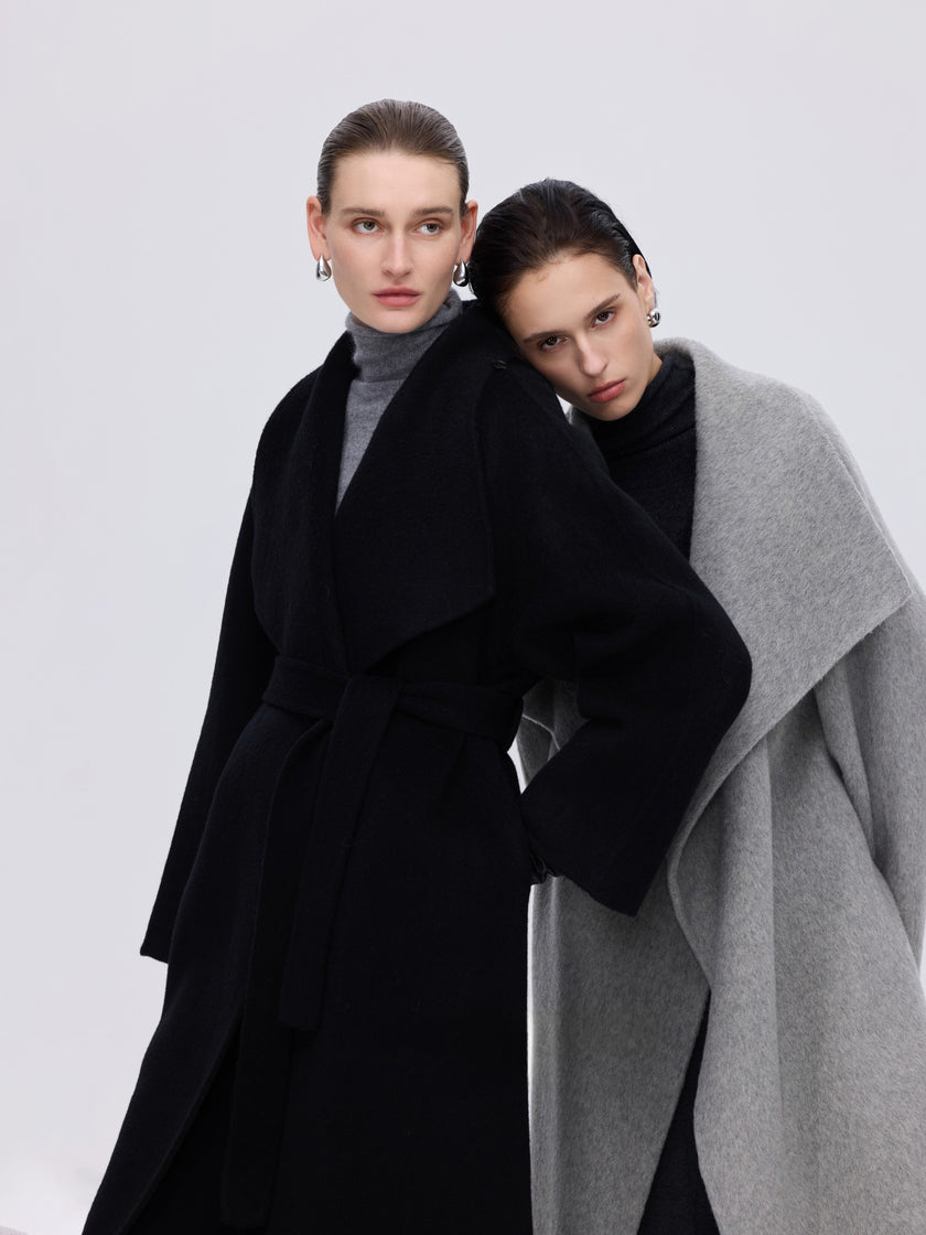 Soft-Structured Wool Coat