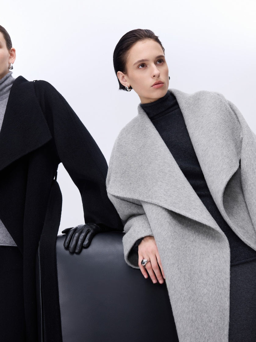 Soft-Structured Wool Coat