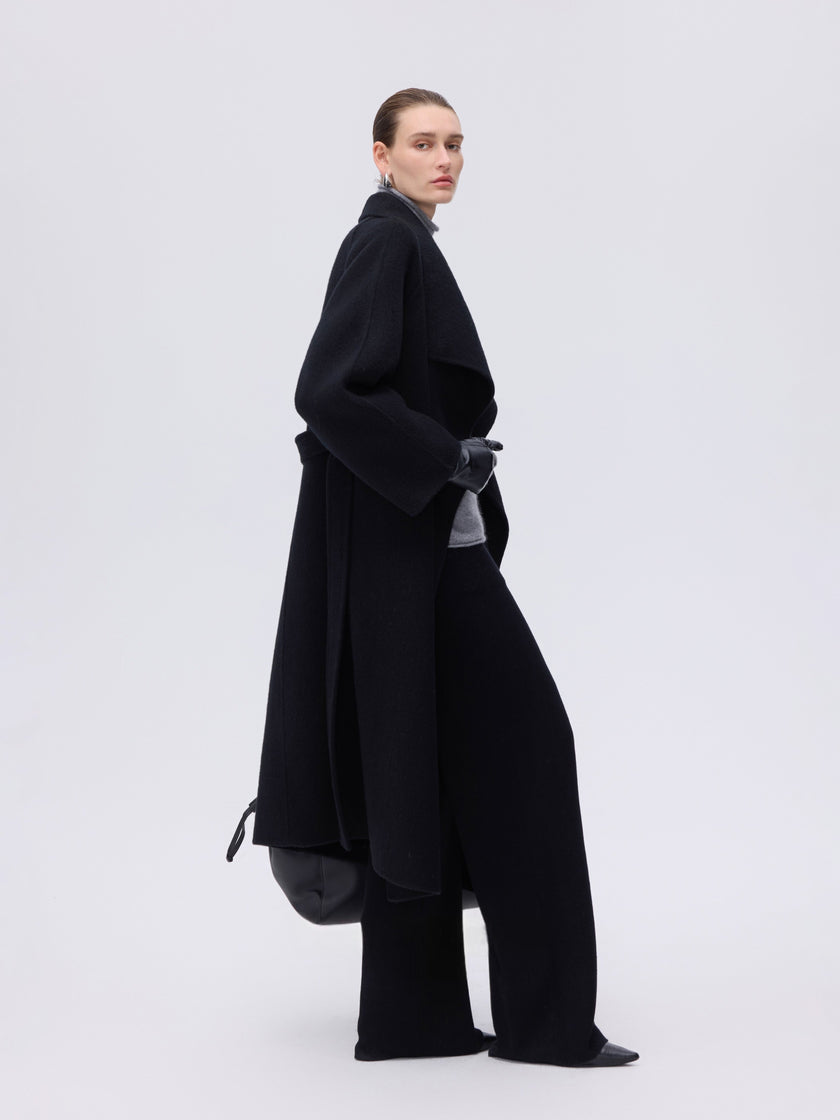 Soft-Structured Wool Coat