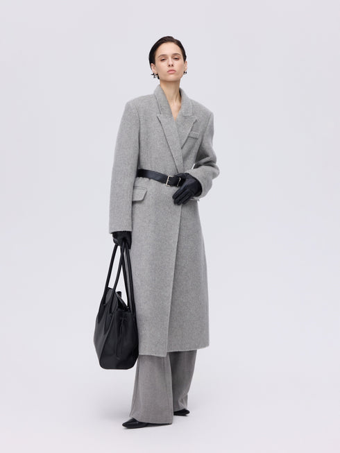 Long Tailored Wool Coat
