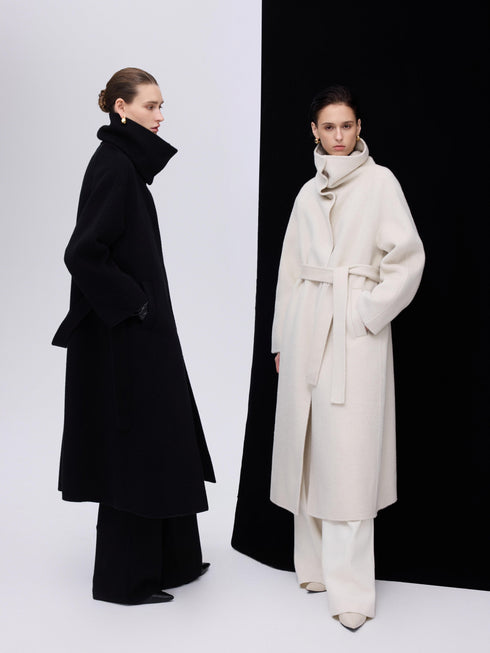 Minimal High-Neck Coat