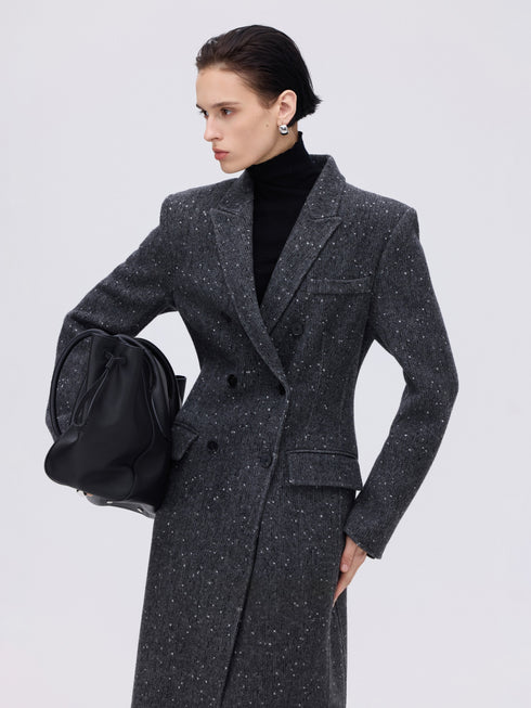 Double-Breasted Wool-Alpaca Coat