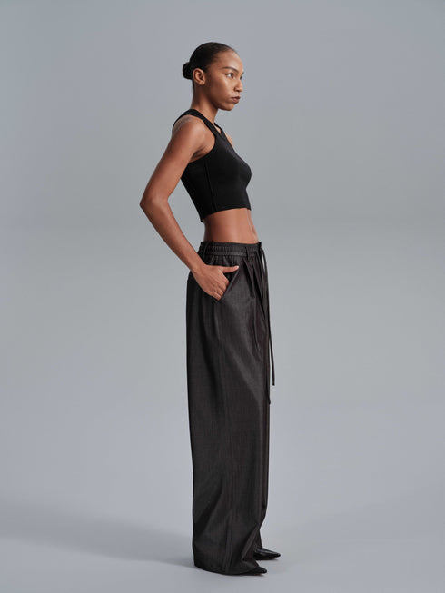 Contour Line Vest - Black