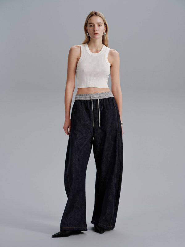 Gilet à Lignes de Contour - Blanc