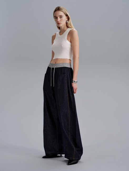 Contour Line Vest - White