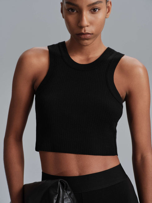 Contour Line Vest - Black