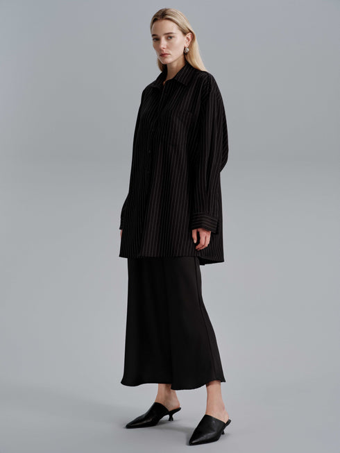 Lyra Streifenhemd - Schwarz