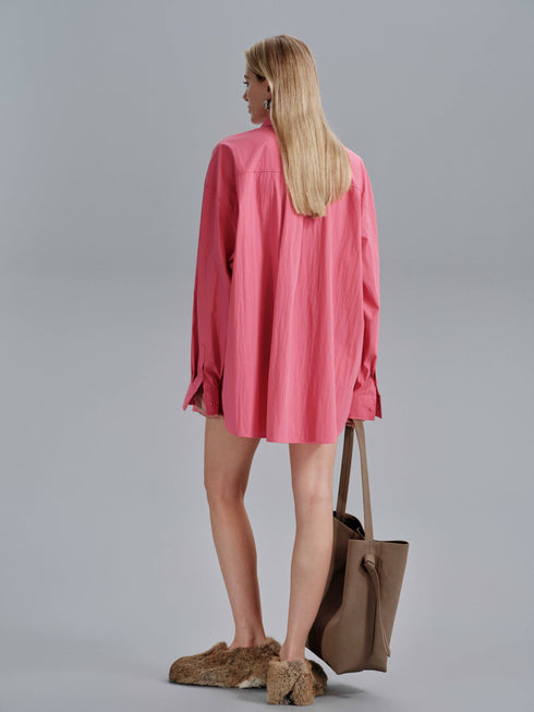 Lunne Flow Shirt - Magenta & Light blue