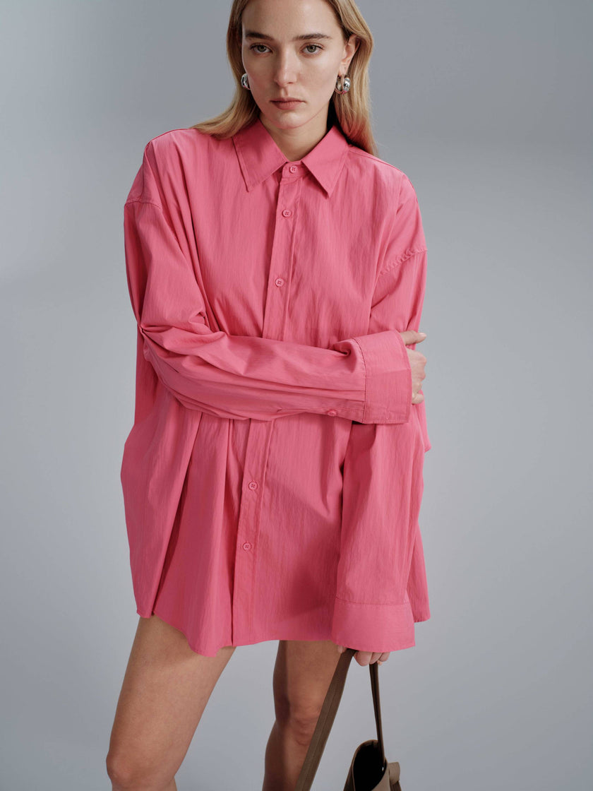 Lunne Flow Shirt - Magenta & Light blue