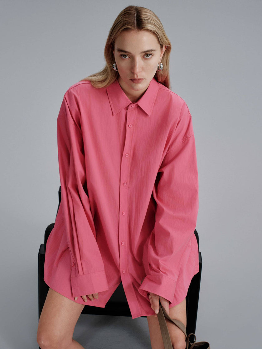 Lunne Flow Shirt - Magenta & Light blue