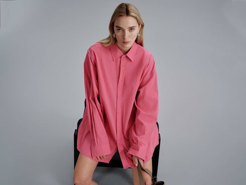 Lunne Flow Shirt - Magenta & Light blue