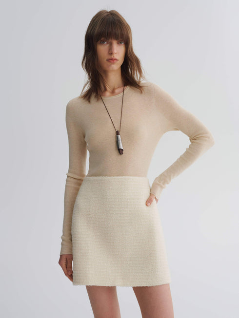 Tweed Wool Void Skirt