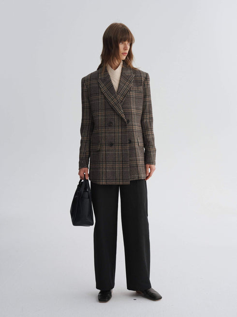 Grid Wool Edit Blazer