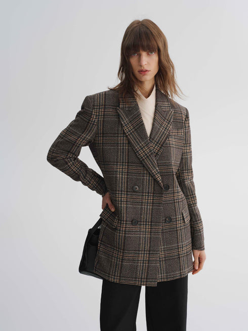 Grid Wool Edit Blazer