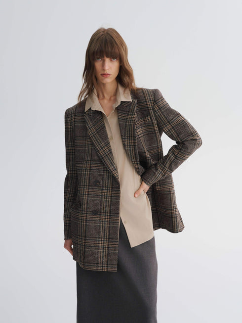 Grid Wool Edit Blazer