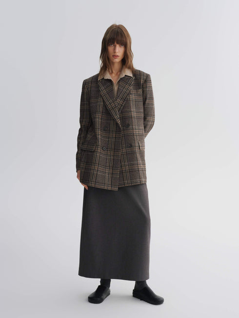 Grid Wool Edit Blazer