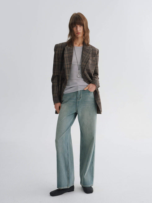 Grid Wool Edit Blazer