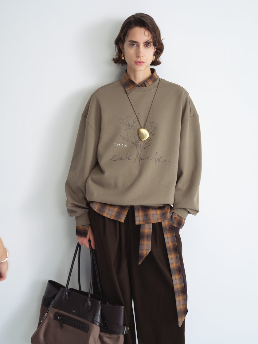 Printed Crewneck Sweatshirt