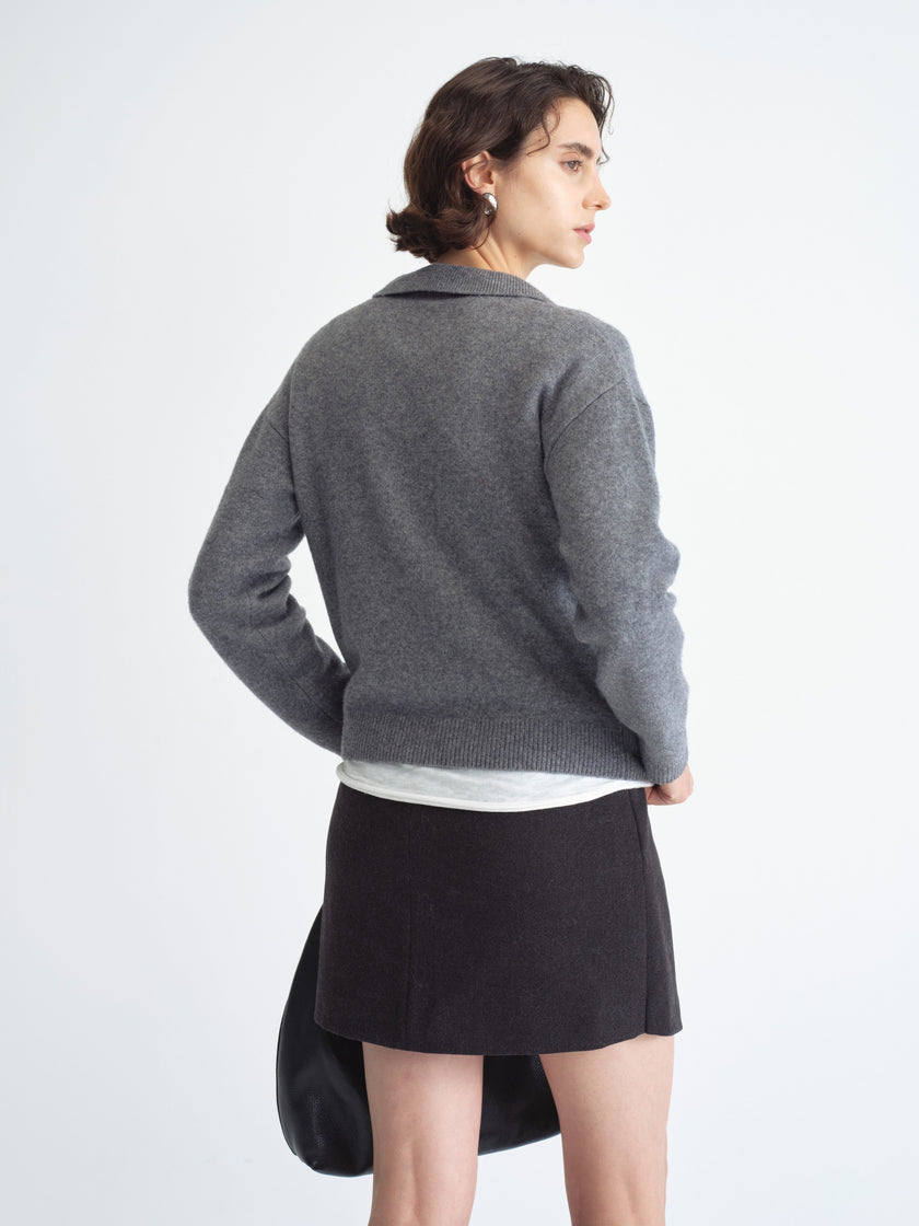 Knit Polo Sweater