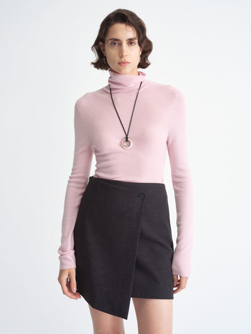 Asym Wrap Mini Skirt