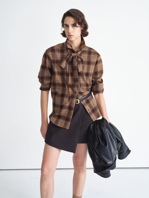 Asym Wrap Mini Skirt