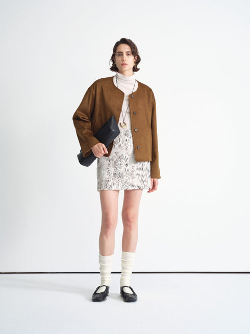 Structured Suedette Jacket