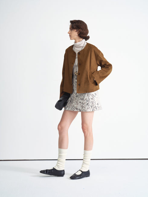 Structured Suedette Jacket