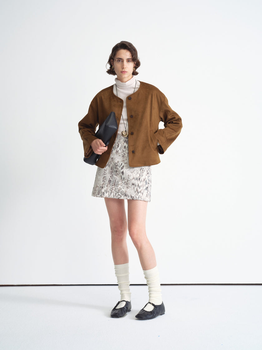 Structured Suedette Jacket