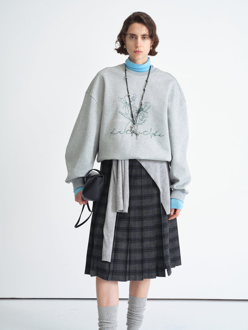 Printed Crewneck Sweatshirt