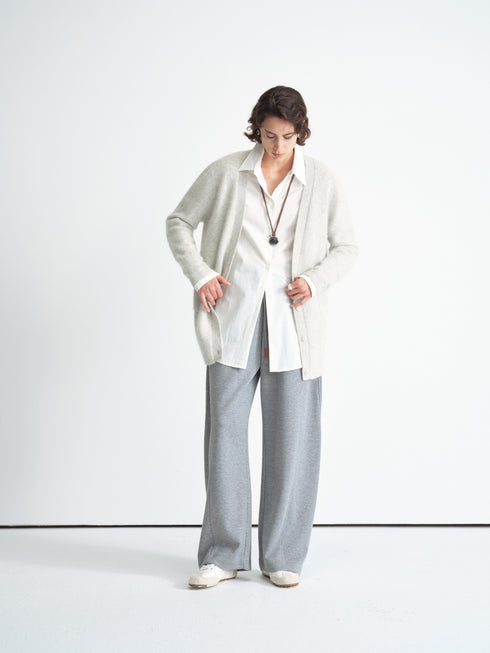 Wool Blend Relaxed Cardigan